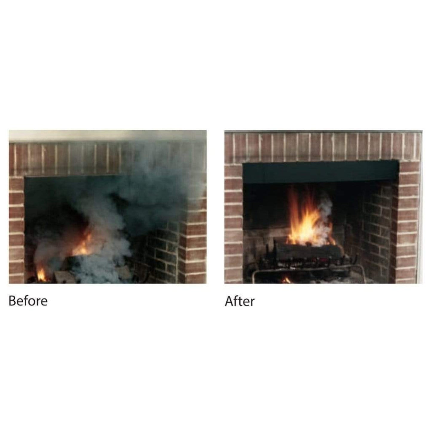 HY-C 4" Brass Fireplace Smoke Guard