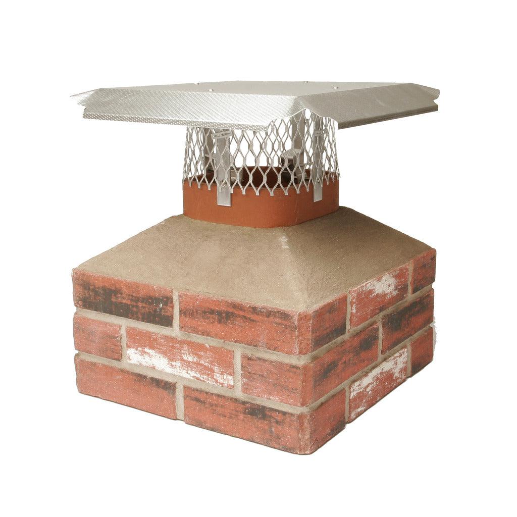 HY-C Duro-Shield Single Flue Medium Aluminum Adjustable Multi-Fit Chimney Cap