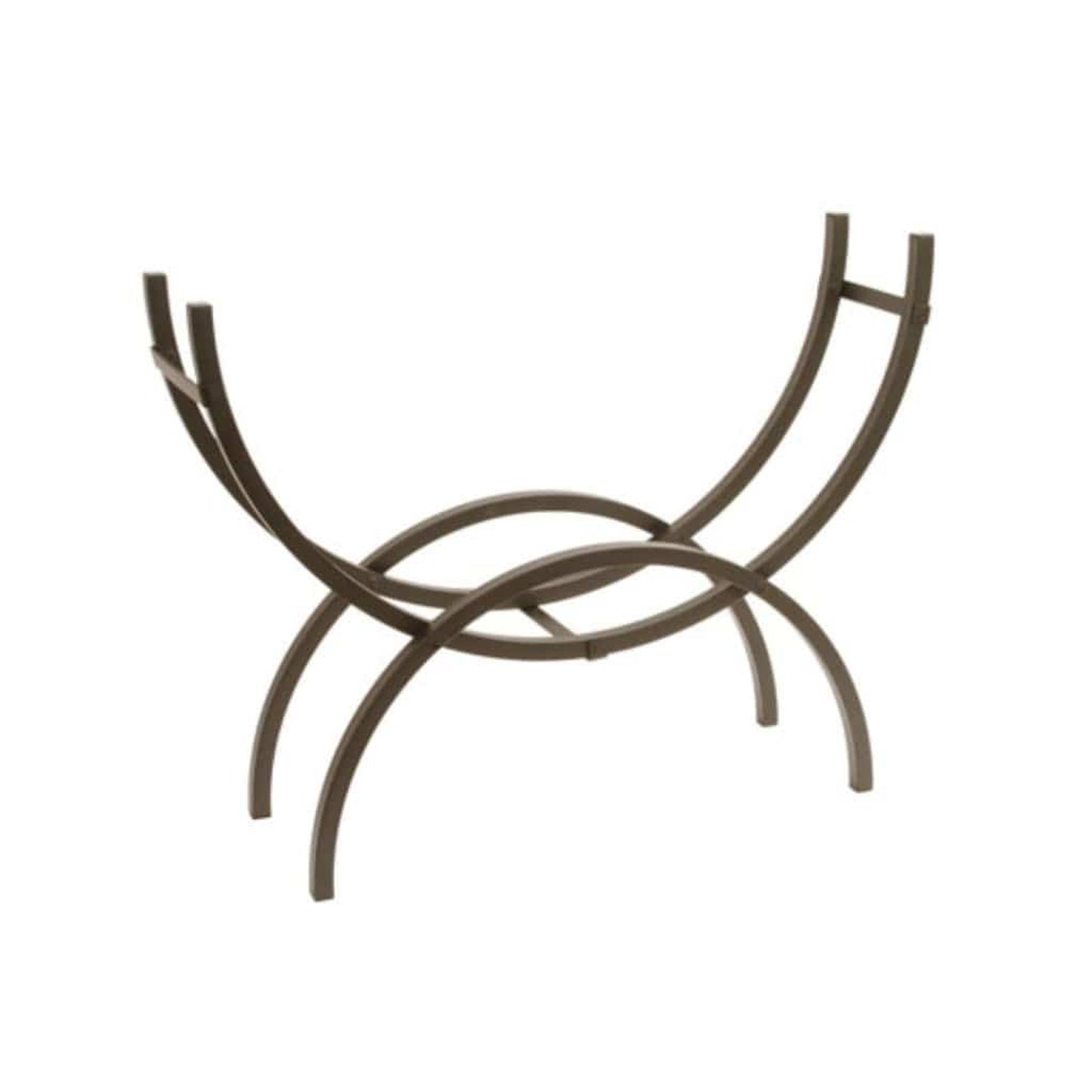 HY-C Medium Black Painted Crescent Log Rack