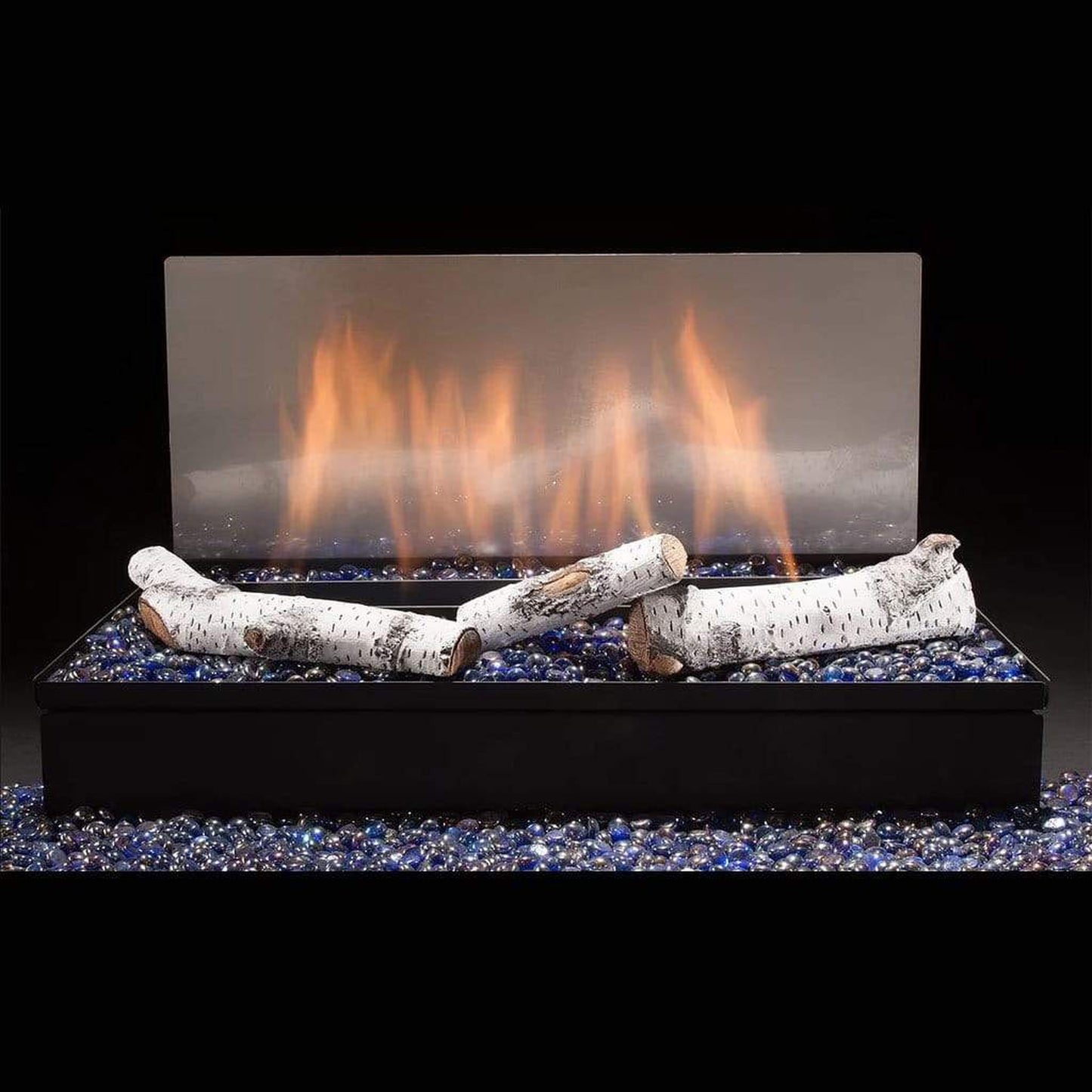 Hargrove Element 18" Aspen Logs Vent-Free Propane Burner System With Aspen Twig Kit and Millivolt Valve