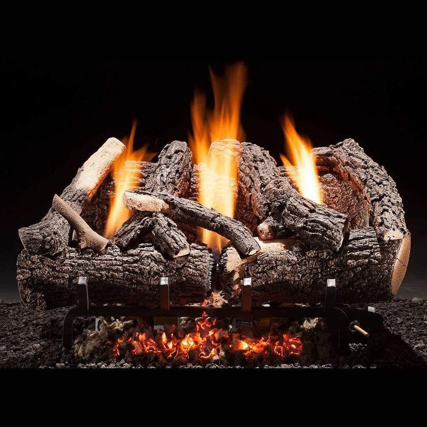 Hargrove 18" Heritage Char Vent-Free Natural Gas Log Set With Variable Flame Valve