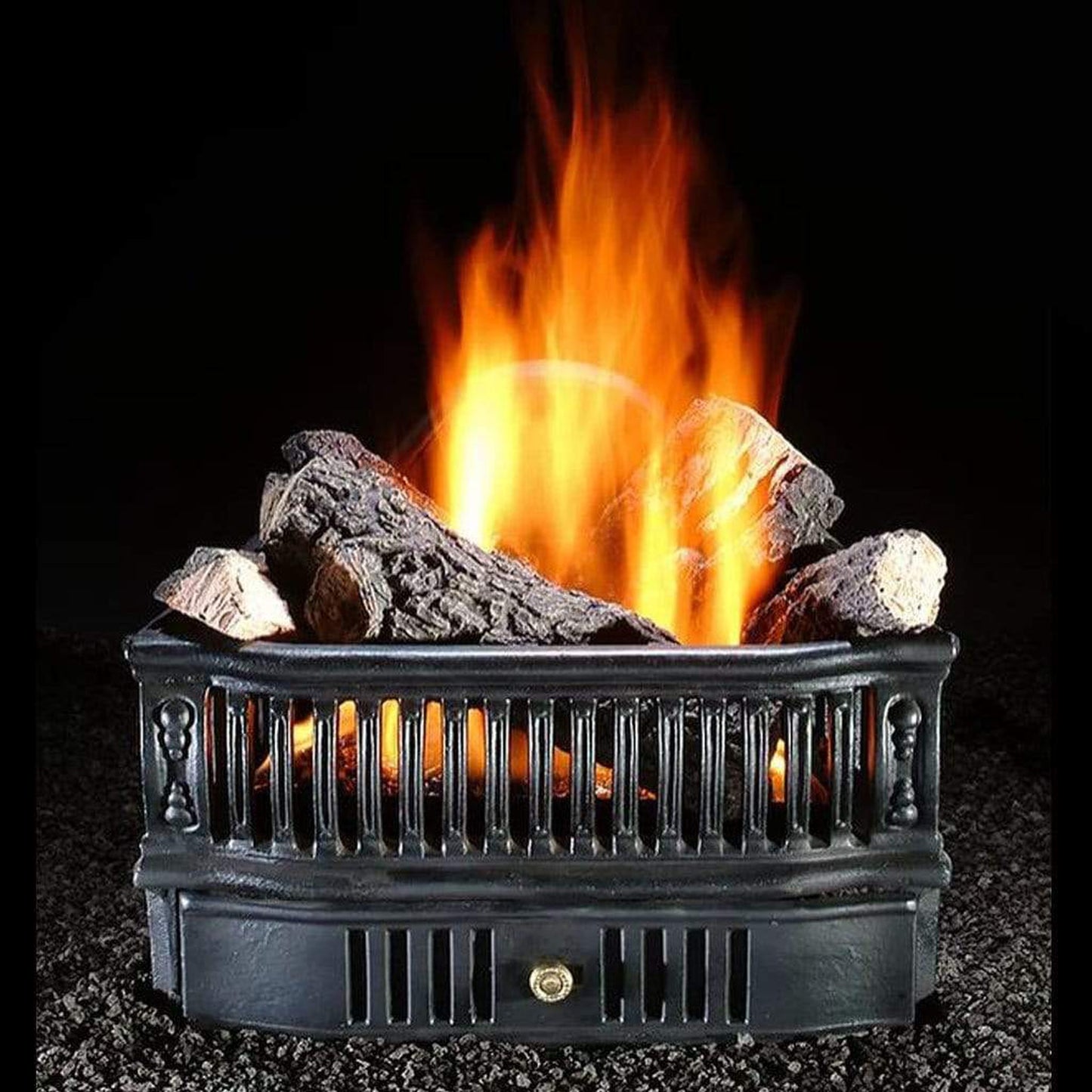 Fireside Olde World 19" Logs Natural Gas Basket With Convertible Pilot