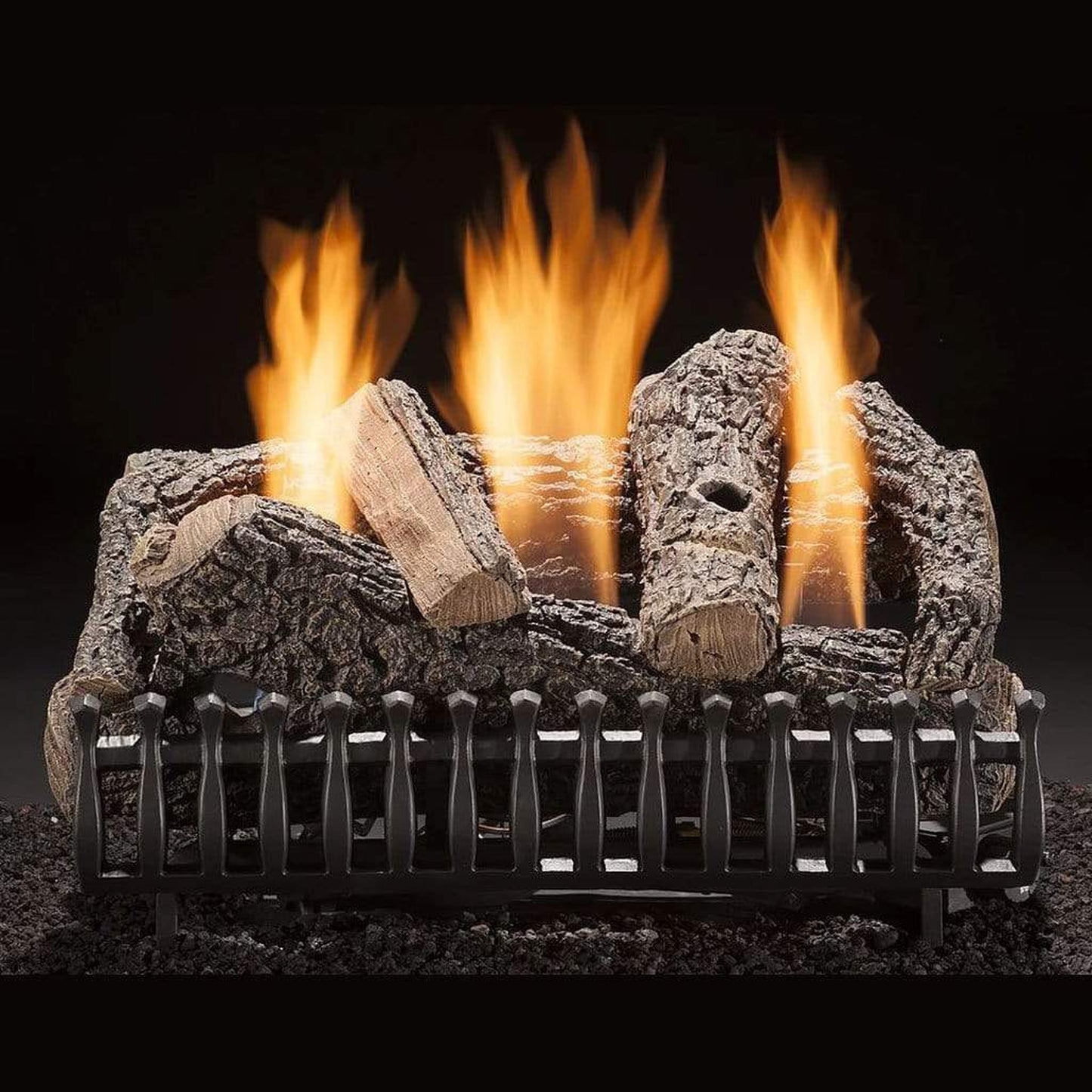 Hargrove Classic Oak 24" Vent-Free Propane Gas Log Set With Manual Valve