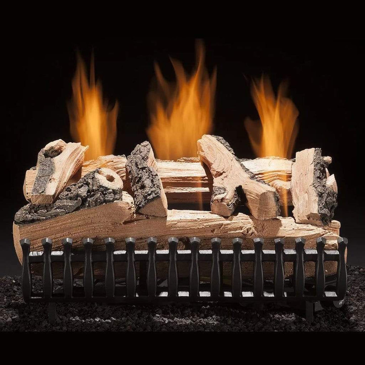 Hargrove Western Pine 24" Vent-Free Propane Gas Log Set With Manual Valve