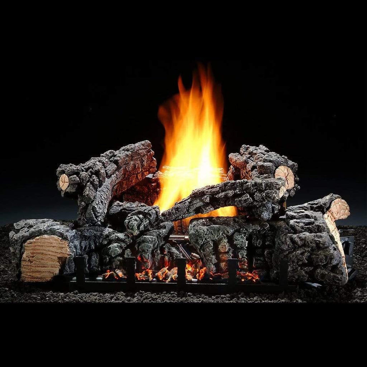 Hargrove 26" Highland Glow Vent-Free Propane Gas Log Set With Variable Flame Valve