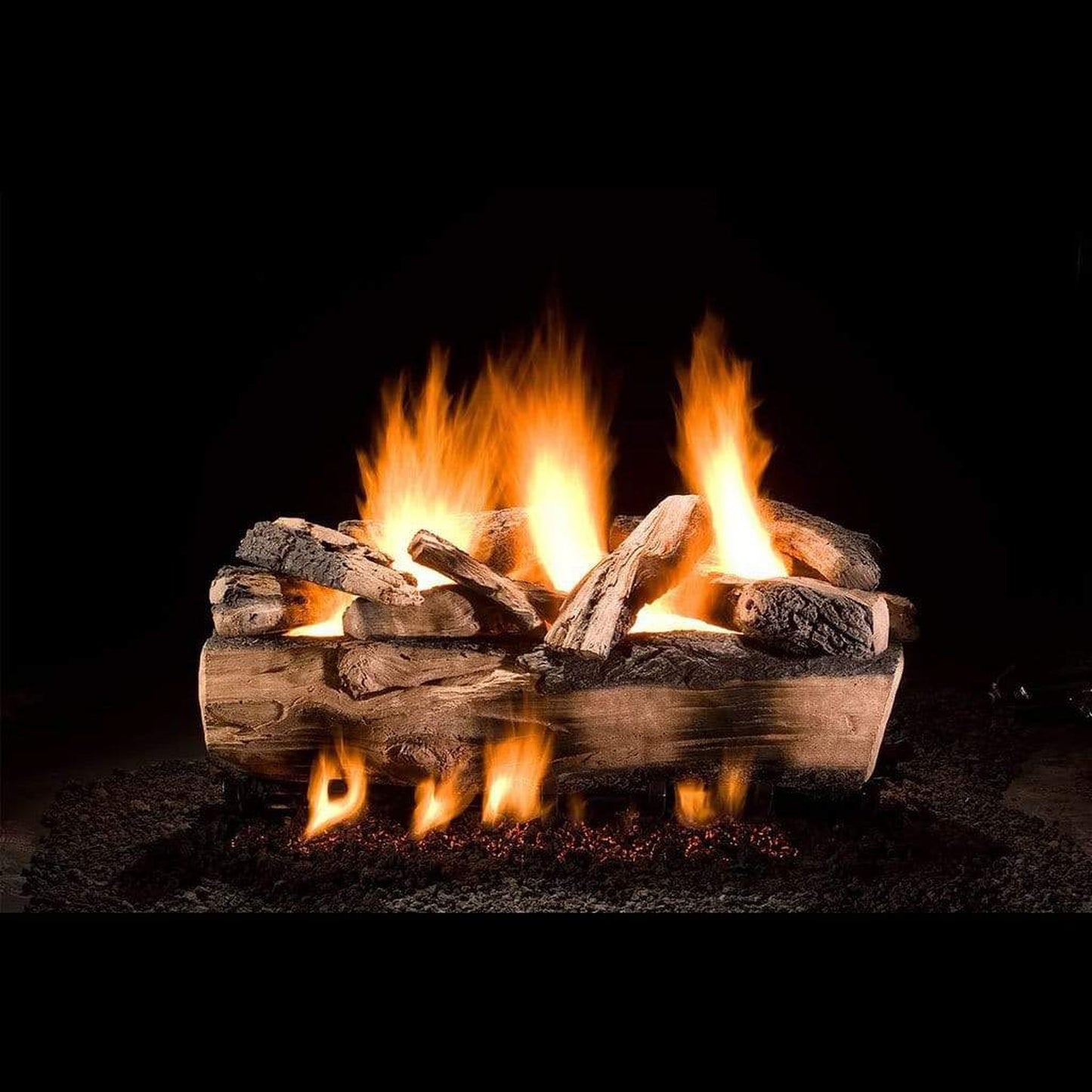 Hargrove 30" Kodiak Split Double Stack Single Side Large Vented Gas Log