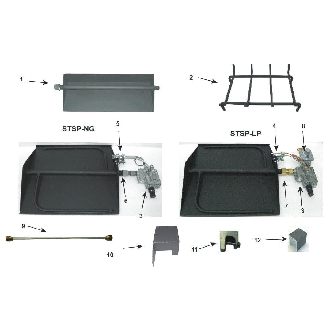 Heatilator 18" Safety Pilot Propane Gas Hearth Kit for SeeThrough Fir