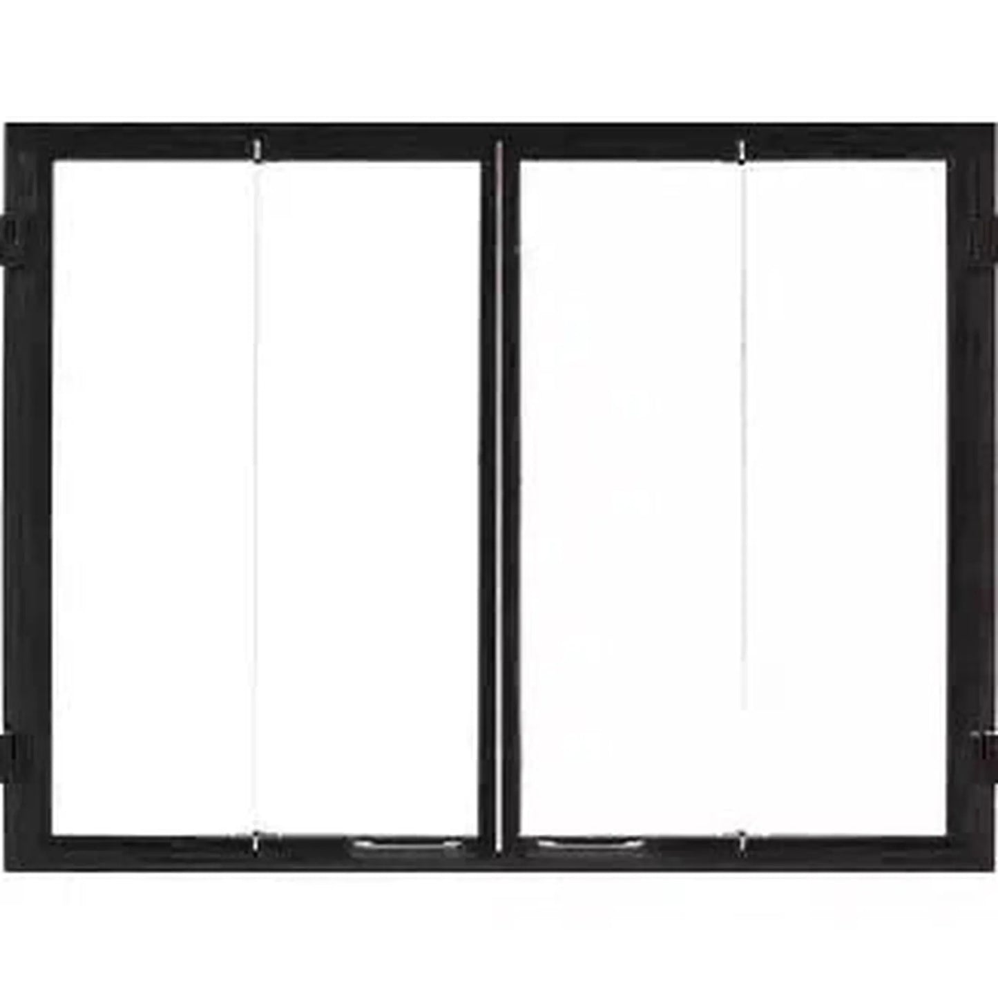 Heatilator Black Glass Bi-Fold Doors for Birmingham 42" Wood Burning Fireplace