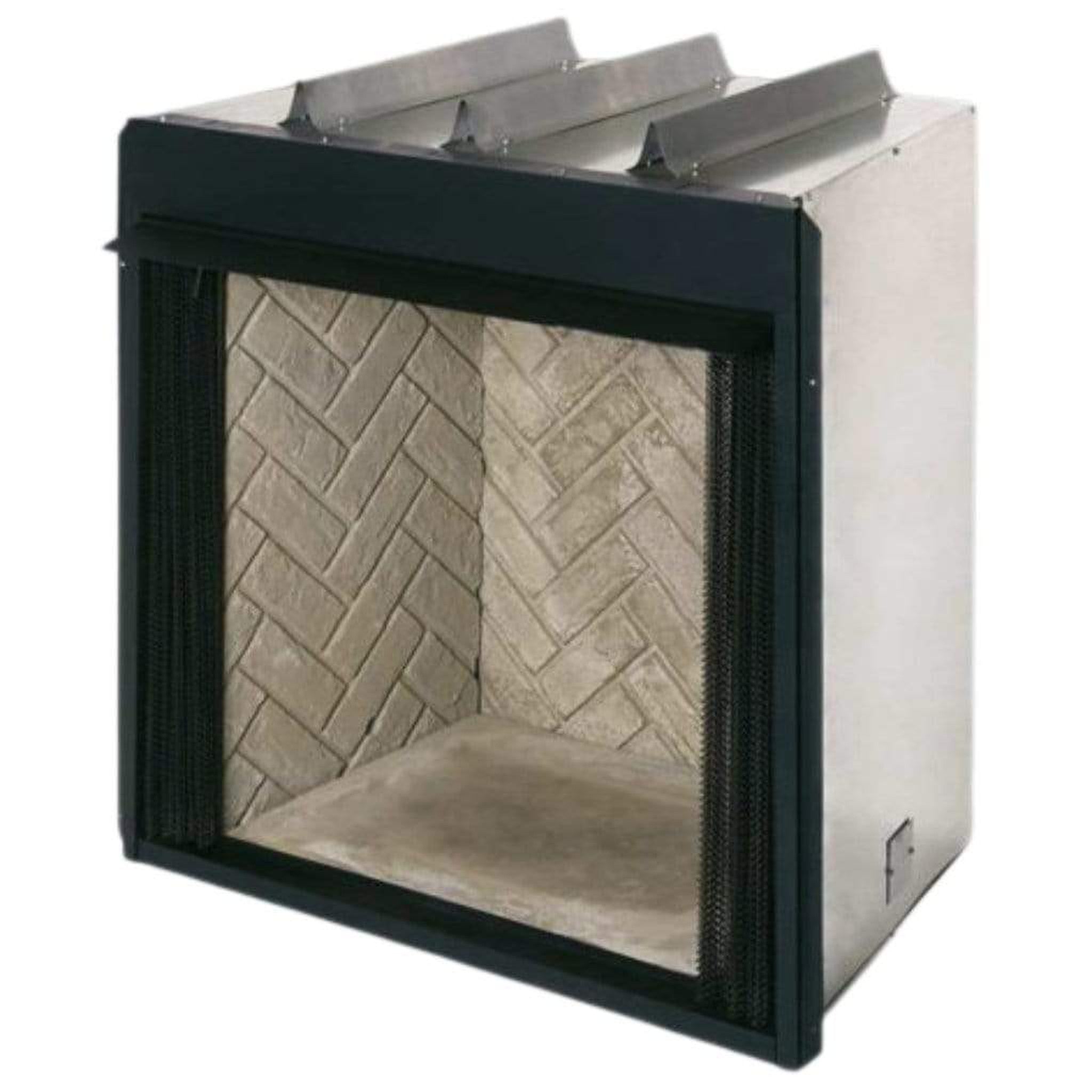 Exacta 42 Vent Free Firebox with Herringbone Brick Liner - America's Hearth