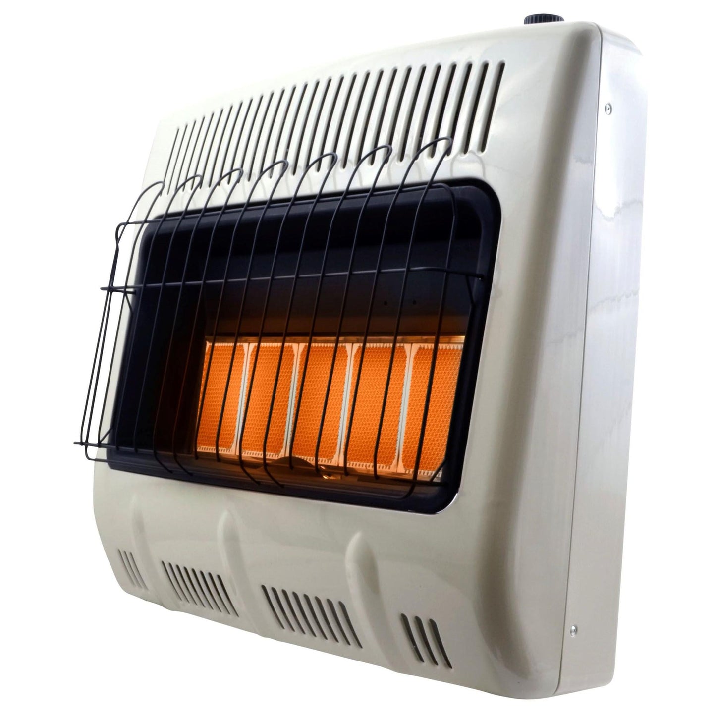 Heatstar 31" 30,000 BTU Infrared Radiant Vent Free Natural Gas Heater With Thermostat and Blower