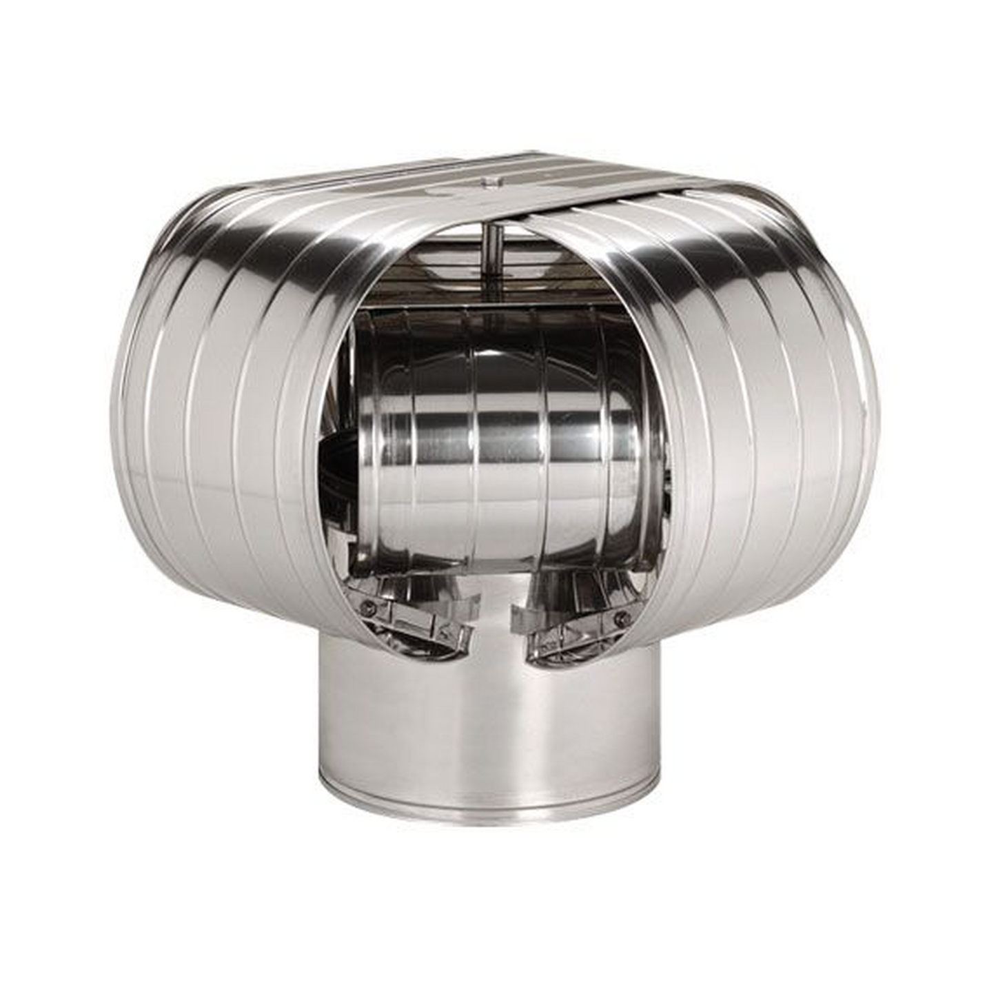 ICP Vacu-Stack 13" Lid 5" Inner Diameter Stainless Steel Wind Chimney Cap