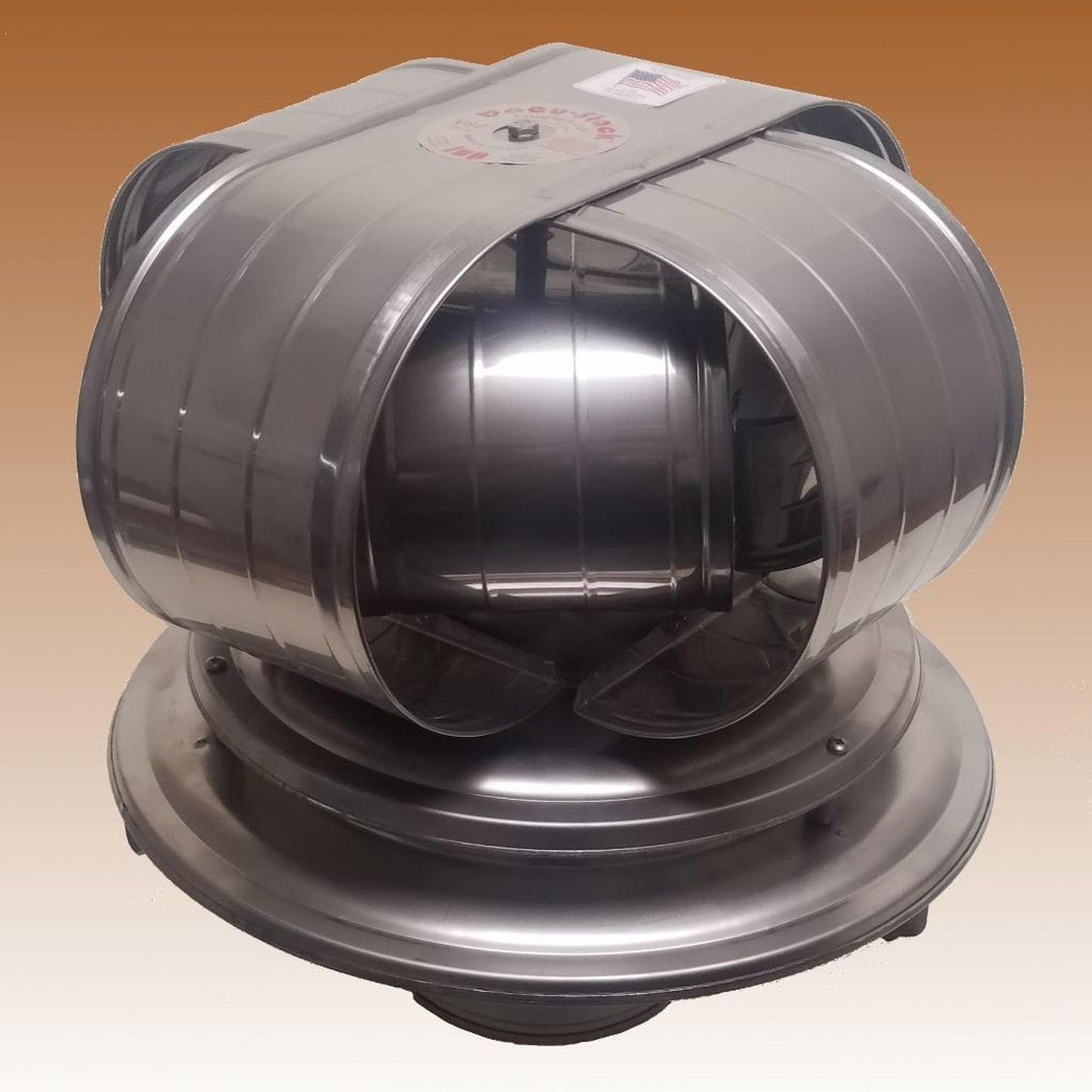 ICP Vacu-Stack Air Cooled 13" Lid 4" Inner Diameter Stainless Steel Wind Chimney Cap