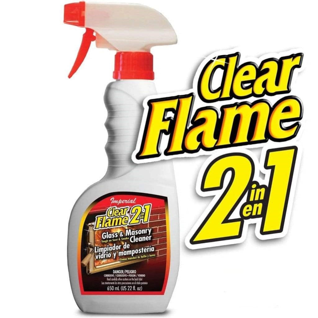 Imperial 16 Fl. Oz. Clear Flame 2-in-1 Glass & Masonry Cleaner – US  Fireplace Store