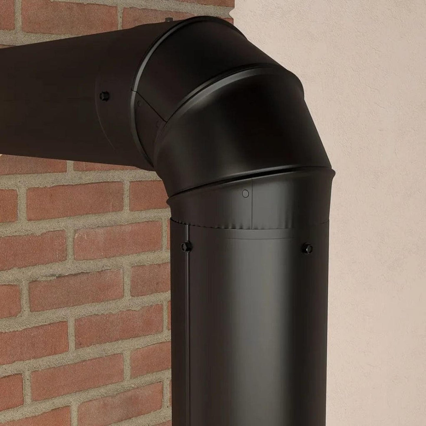 Imperial 4" x 90° Black Matt Adjustable Elbow