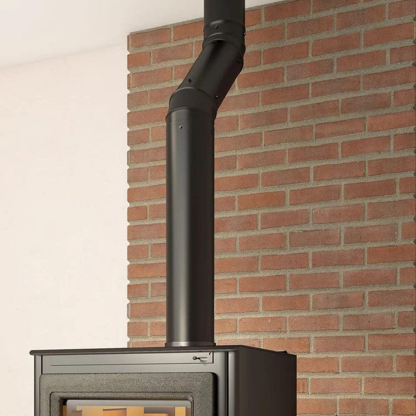 Imperial 8" x 45° Black Matt Adjustable Elbow