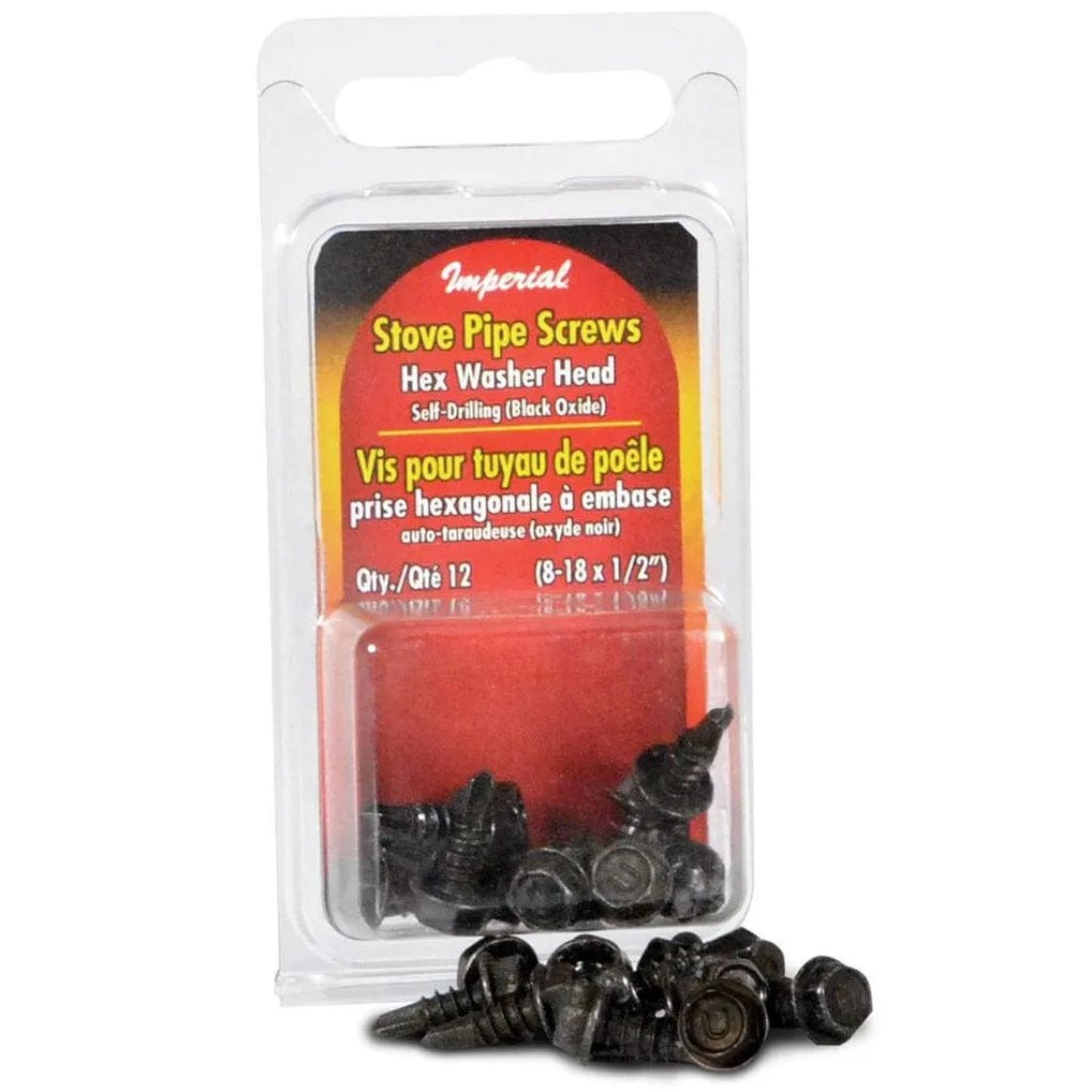 Imperial Black Hex Stove Pipe Screws