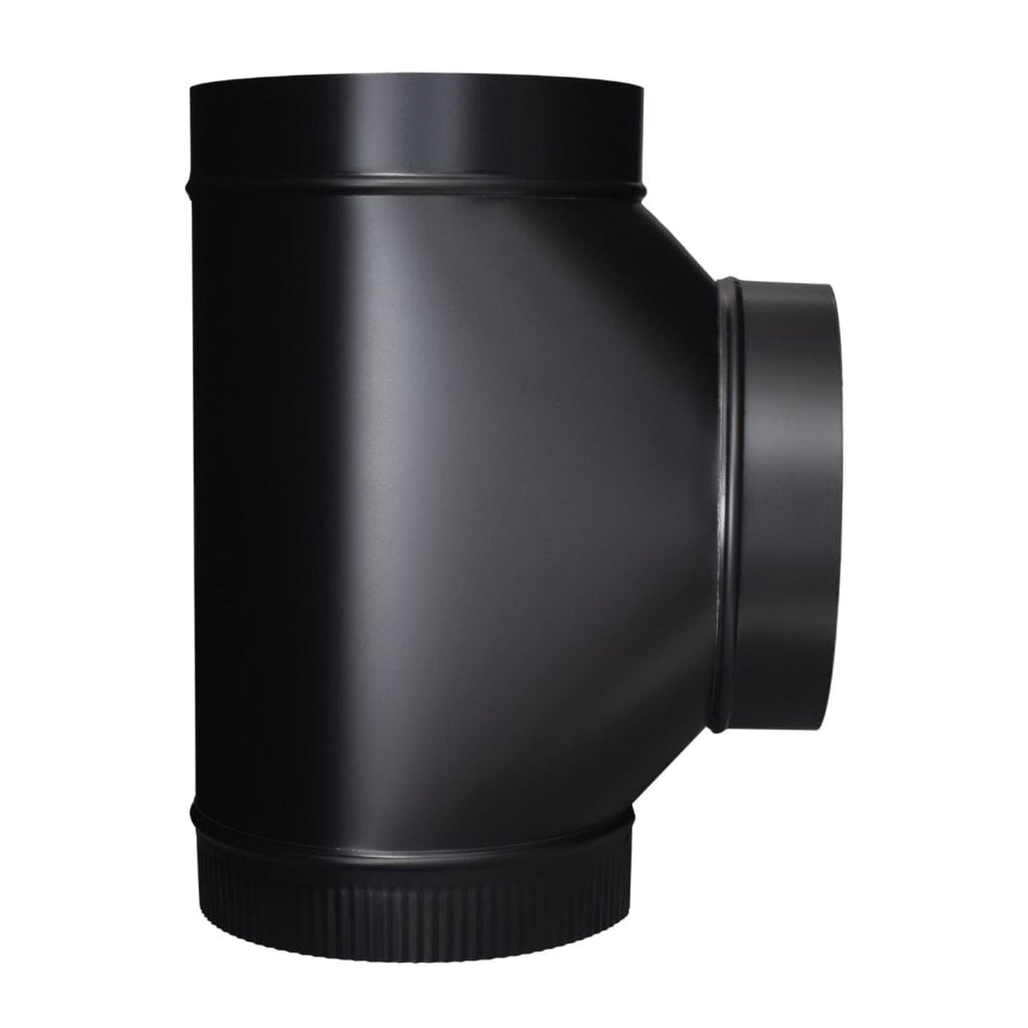 Imperial Black Matt Stove Pipe Assembled Tee