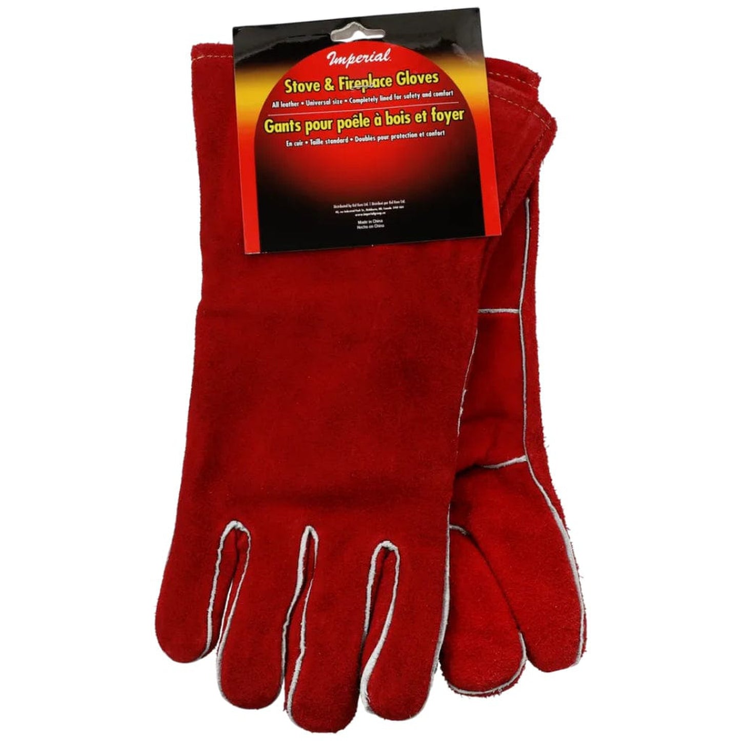 Imperial Red Fireplace Gloves