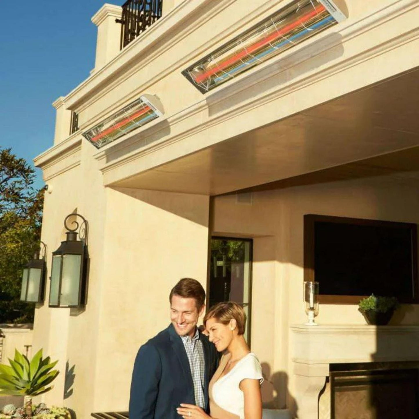 Infratech Comfort 33" Stainless Steel 1500 Watt C Series Single Element Electric Infrared Patio Heater - 480V