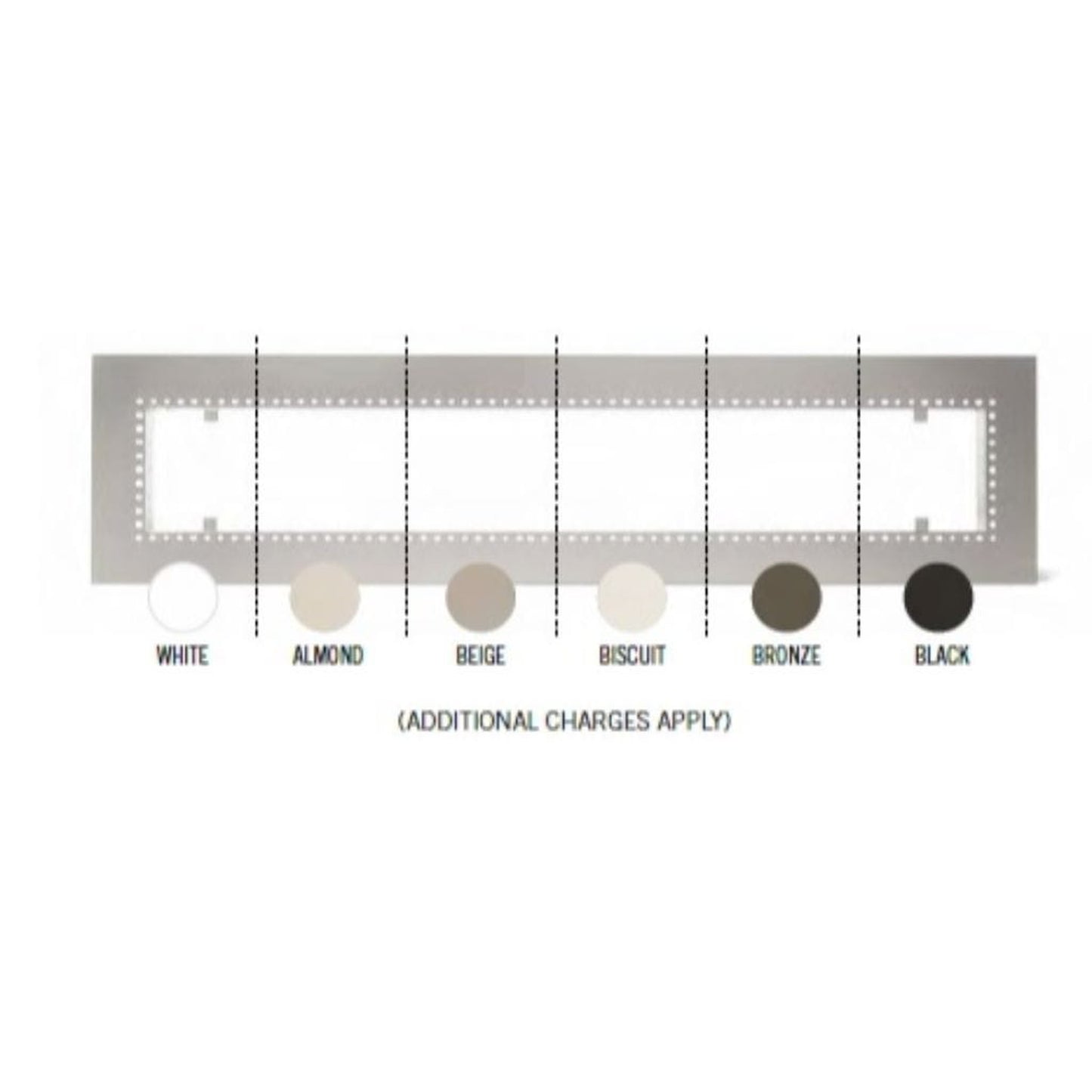Infratech Comfort 48" Stainless-Steel Flush Mount Frame