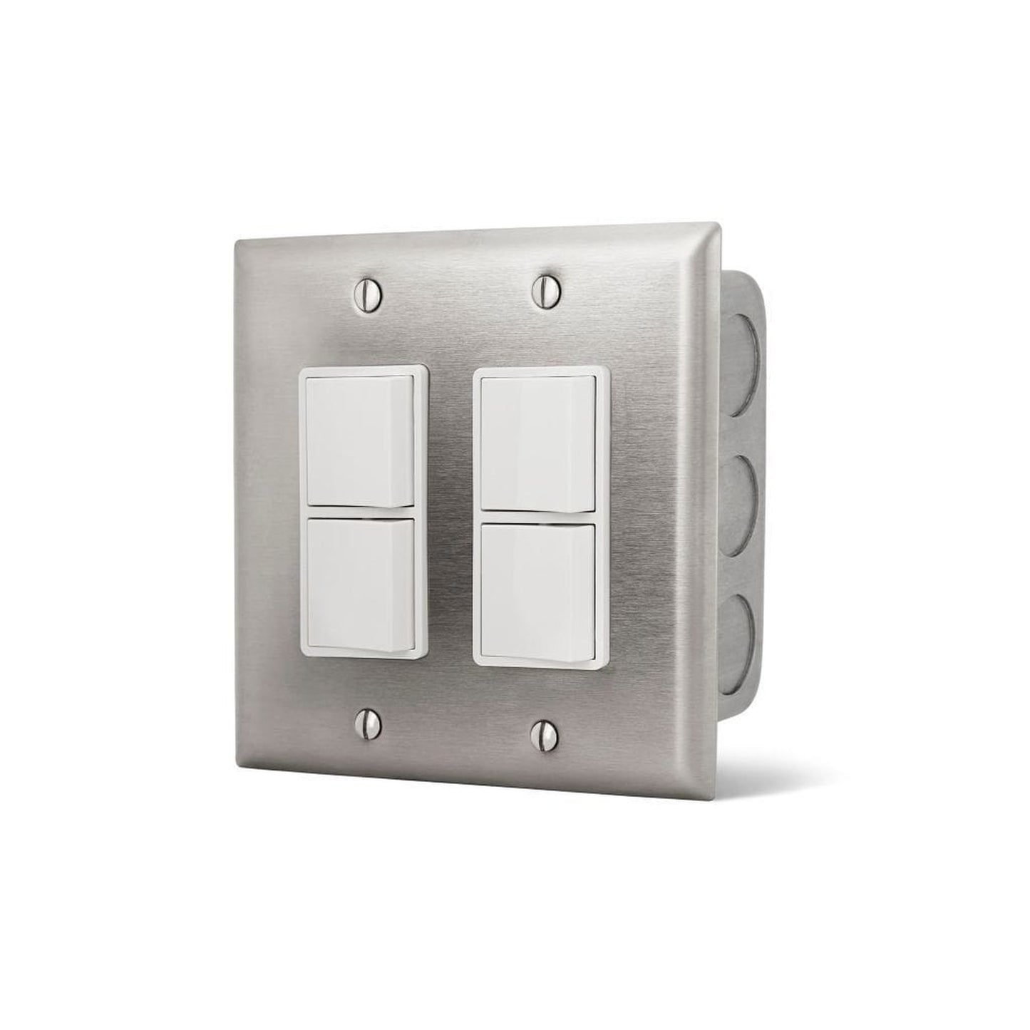 Infratech Comfort Dual Duplex Switch Wall Plate w/ Gang Box