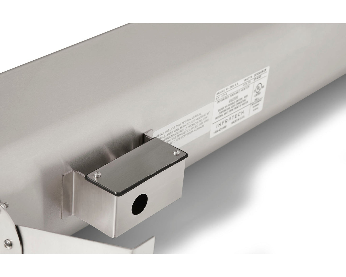 Infratech Comfort W Series 48" Grey 2600W 208V Single Element Wall/CeiIing Mounted Electric Infrared Patio Heater