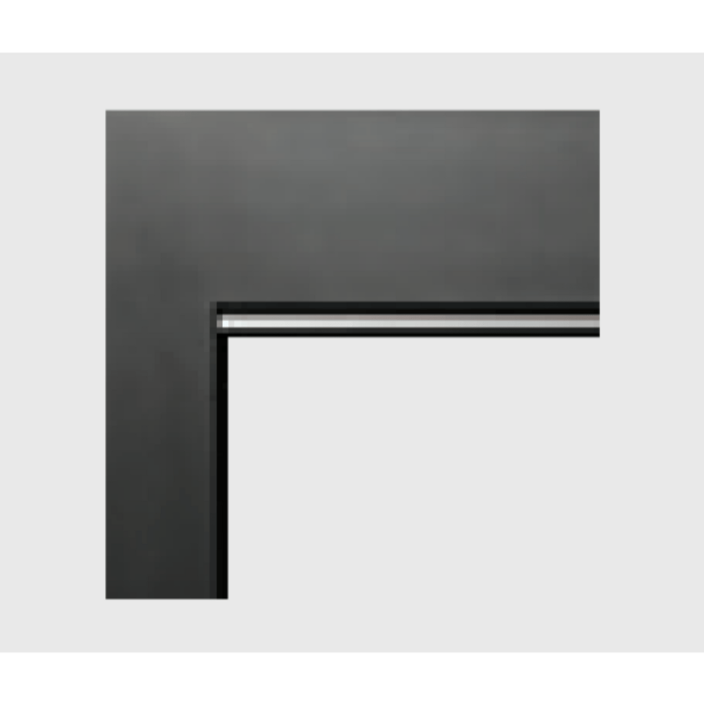 Kingsman Black Flat Wall Surround for ZVC3622 Fireplace