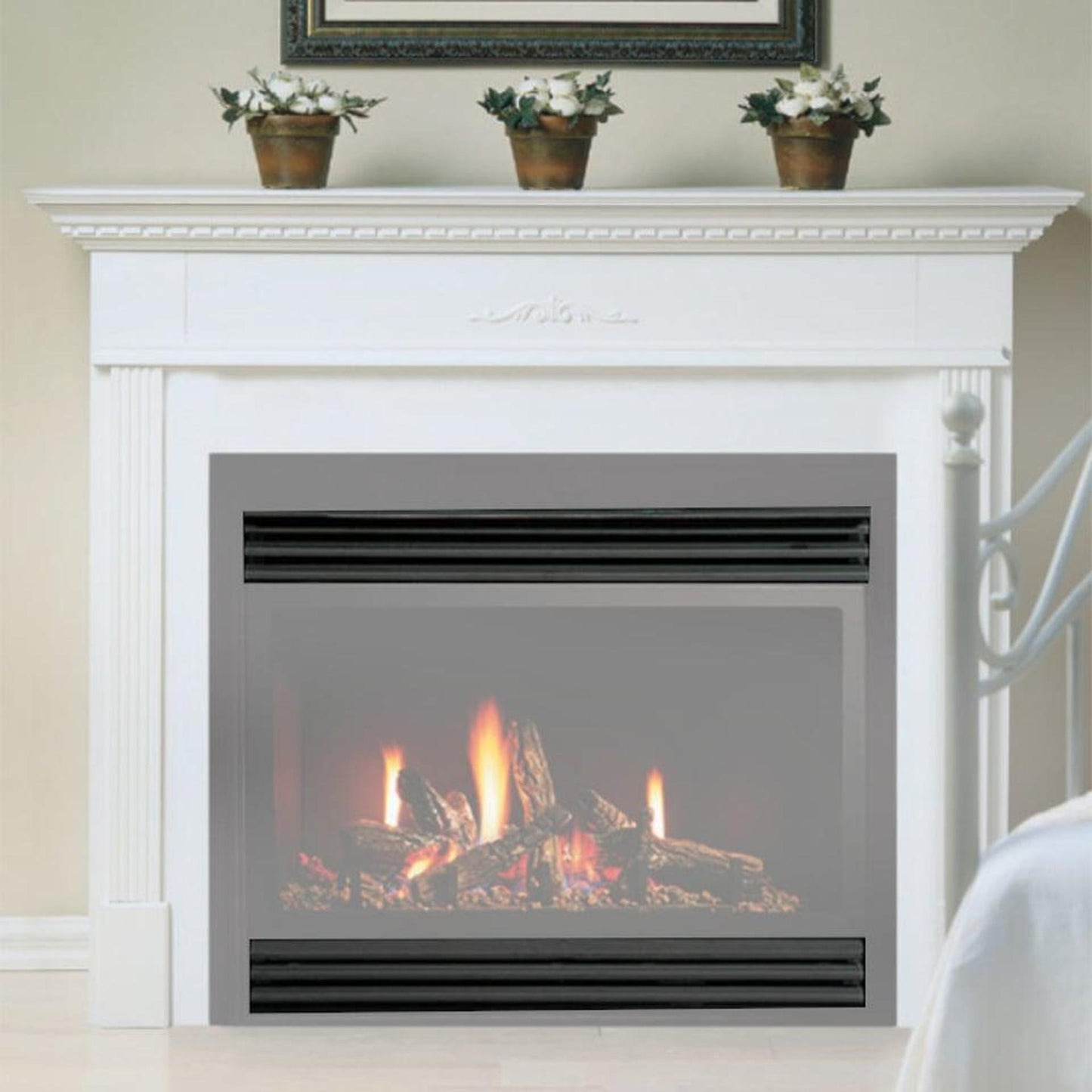 Kingsman Black Grill Kit for ZVF33 Zero Clearance Vent Free Firebox