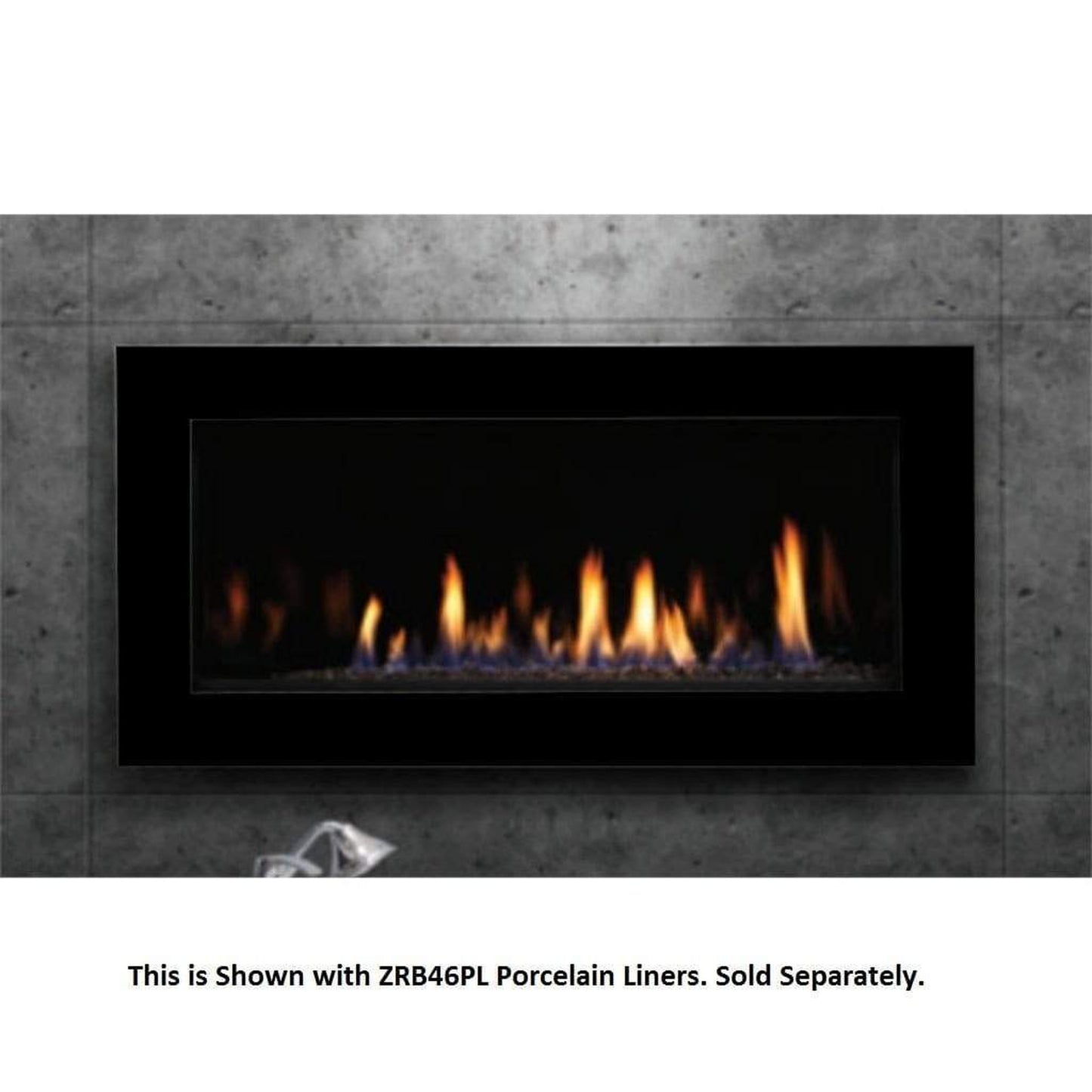 Kingsman Black Surround Trim Kit for ZRB46 Direct Vent Fireplace