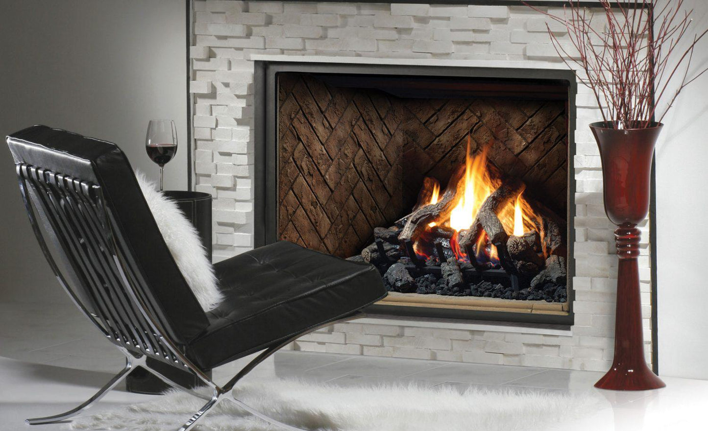 Kingsman Designer Clean View Circulating Kit for HBZDV4736 Direct Vent Fireplace