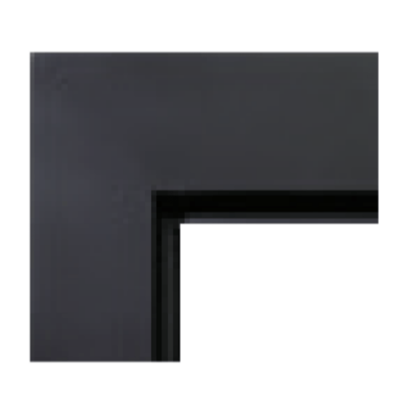 Kingsman Flat Wall Black Surround for ZCVRB3622 Direct Vent Linear Fireplace