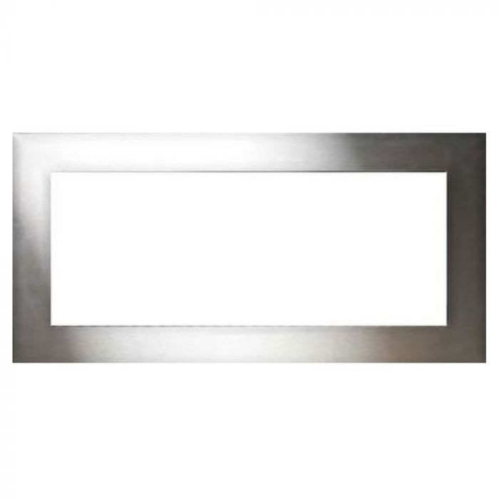 Kingsman Stainless Steel Surround Trim Kit for ZCVRB3622 Direct Vent Linear Fireplace