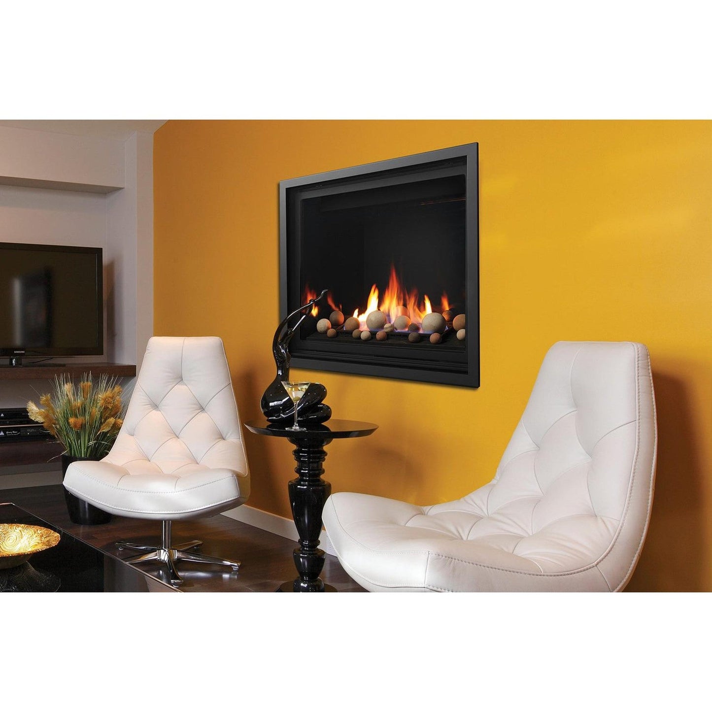 Kingsman ZCV39 39" Zero Clearance Millivolt Control, Natural Gas Direct Vent Fireplace