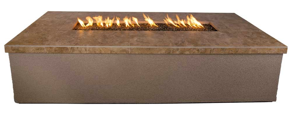 Kokomo Entertainer 66" Natural Gas Fire Pit With Fire Glass