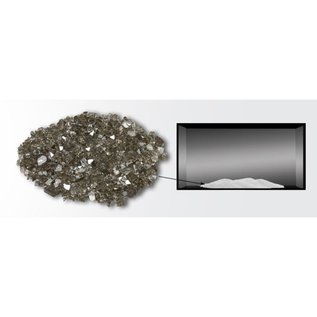 Majestic 12 Lbs. Bronze Reflective Crushed Fire Glass Media
