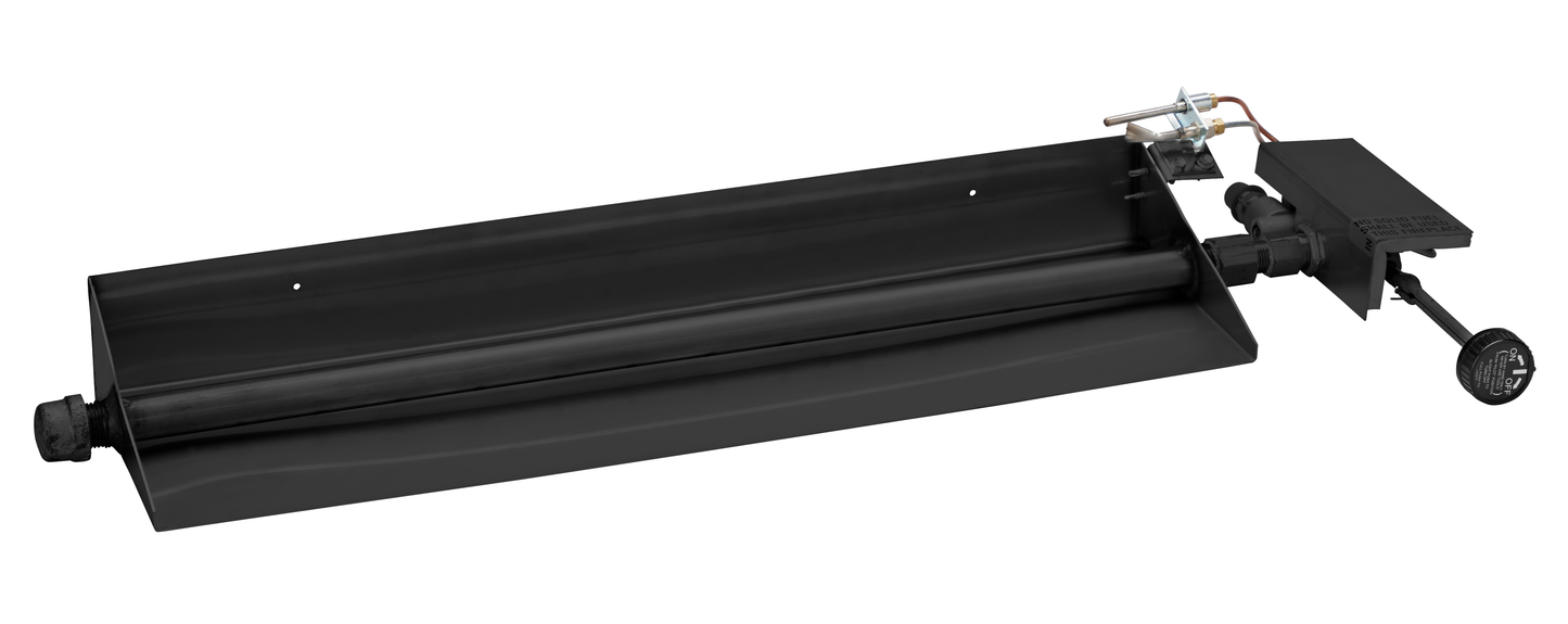 Majestic 24" Match Light Natural Gas Hearth Kit With Sand Pan Burner for Single-Sided Fireplace