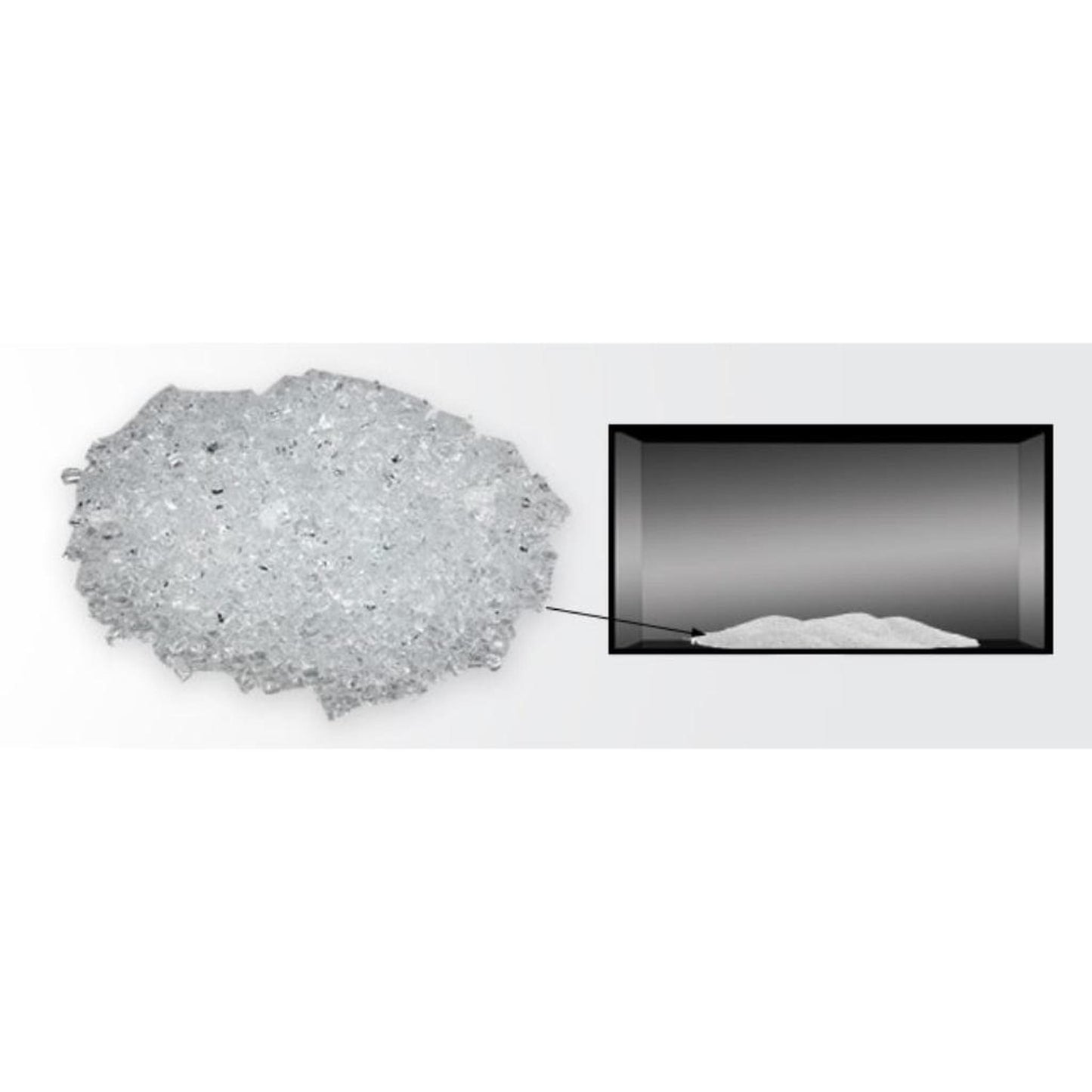 Majestic 9 Lbs. Diamond Reflective Crushed Fire Glass Media