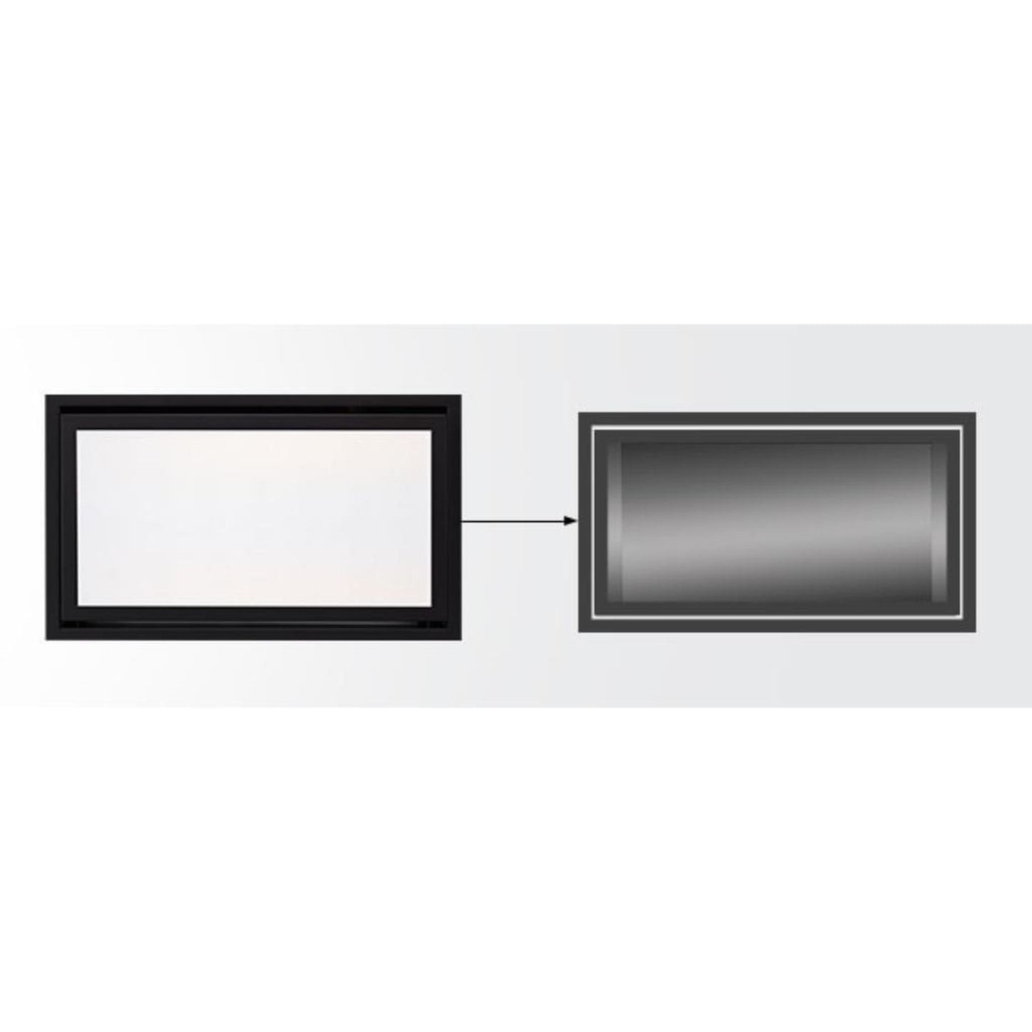 Majestic Stainless Steel Clean Face Trim for Echelon II 36" Gas Fireplace
