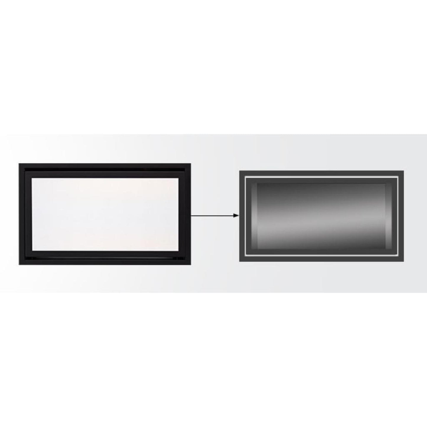 Majestic Gun Metal Clean Face Trim for Echelon II 60" Gas Fireplace