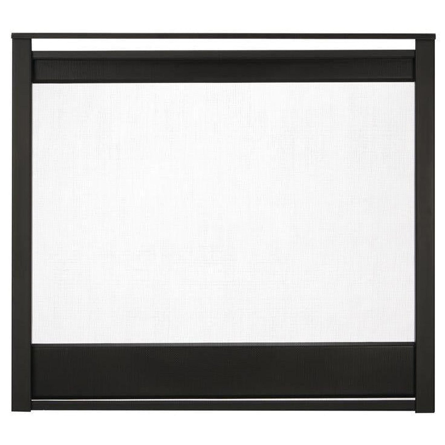 Majestic Black Multi-Side End Panel Firescreen Front for Pier Gas Fireplace