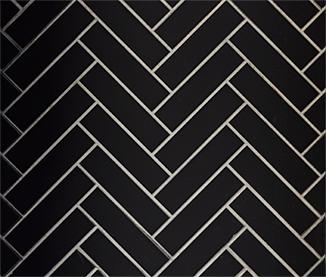 Majestic Black Onyx Herringbone Molded Brick Panels for Ashland and Castlewood 42" Wood Burning Fireplaces