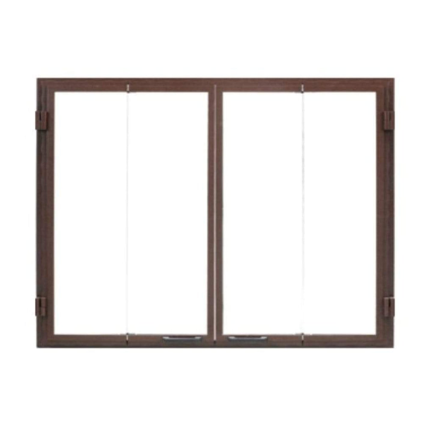 Majestic Bronze Outdoor Glass Bi-Fold Door for Castlewood 50" Wood Burning Fireplace