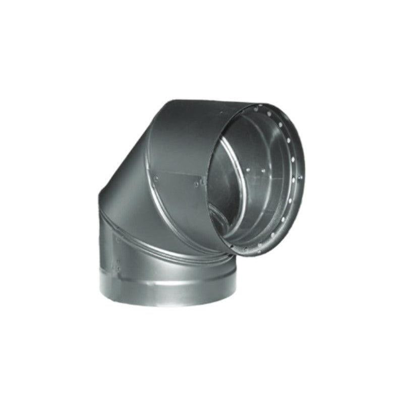 Majestic DVL 6" 90 Degree Black Double-Wall Elbow