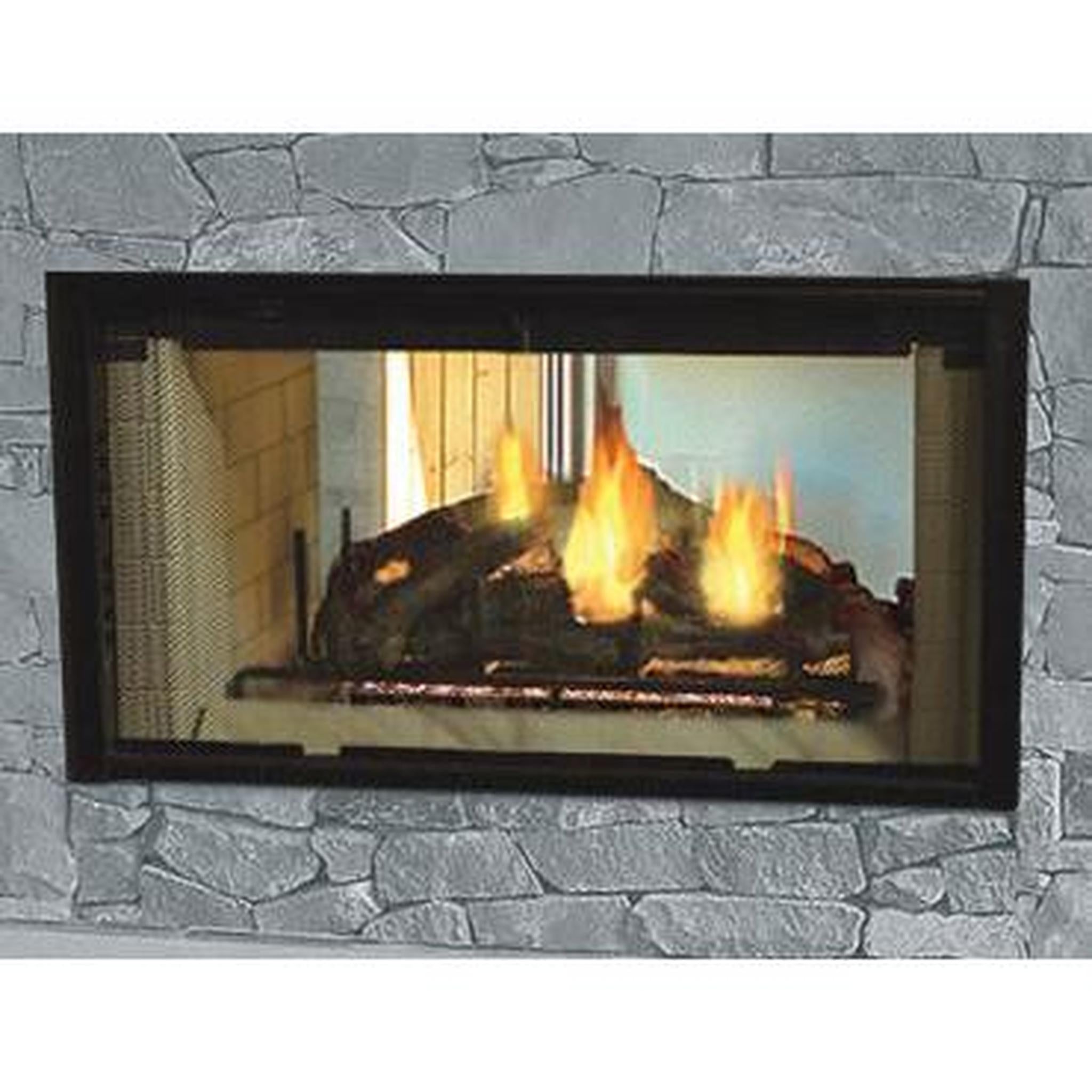 Majestic Designer Series 42" See-Through Radiant Wood Burning Fireplac