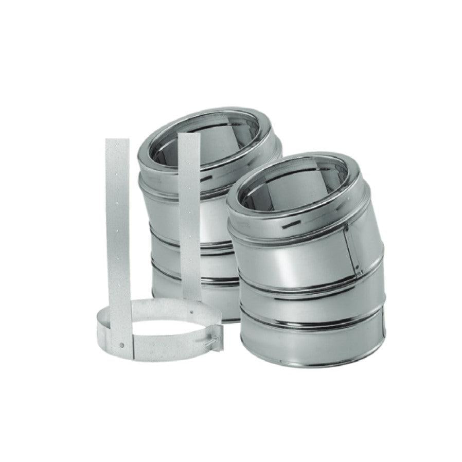 Majestic DuraTech 6" 15 Degree Galvalume Elbow Kit