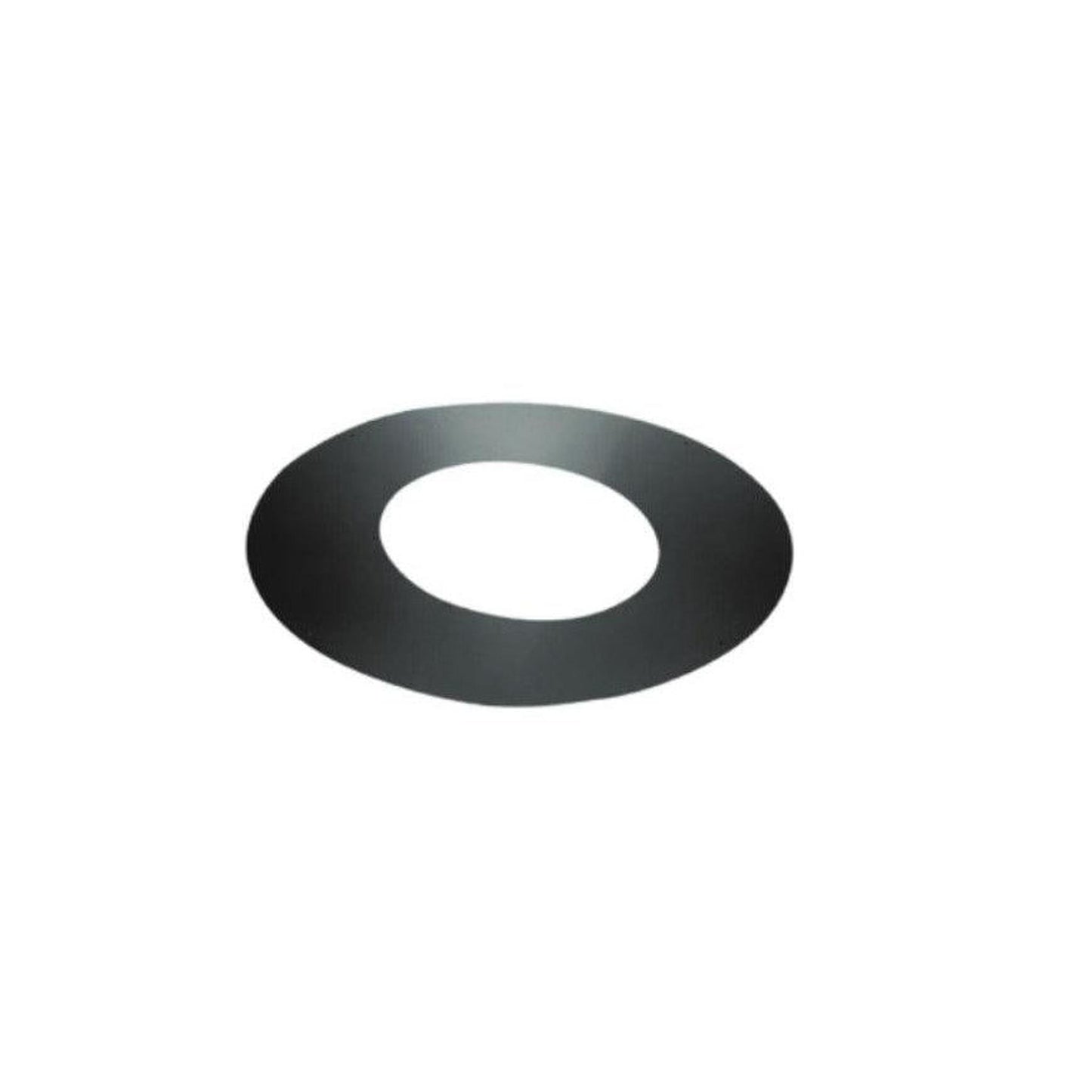 Majestic DuraTech 6" Black Galvalume Trim Collar for 0/12 - 3/12 Pitch Roof Support