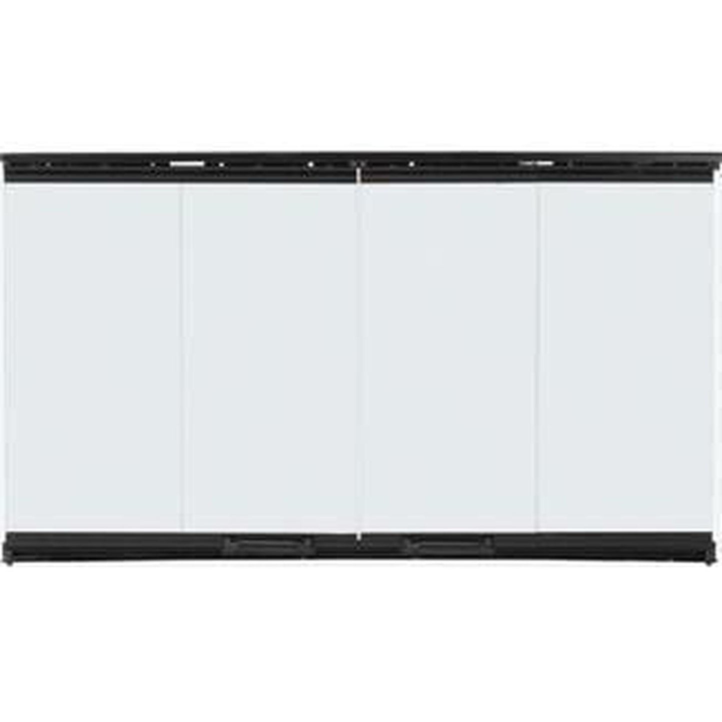 Majestic Original Bi-Fold Glass Doors With Black Trim for Designer Series 42" Wood Burning Fireplace