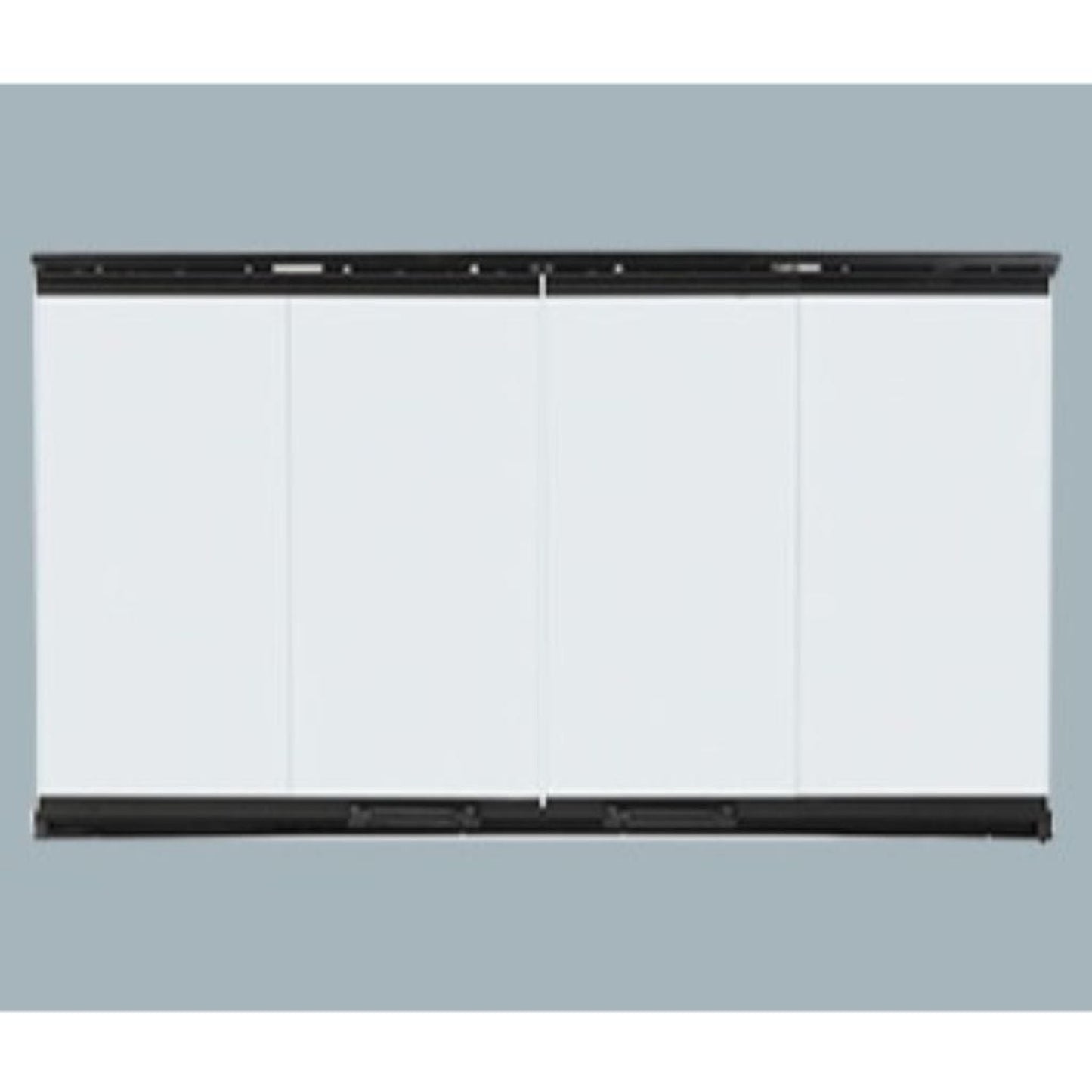 Majestic Original Bi-Fold Glass Doors With Black Trim for Sovereign 36" Wood Burning Fireplace
