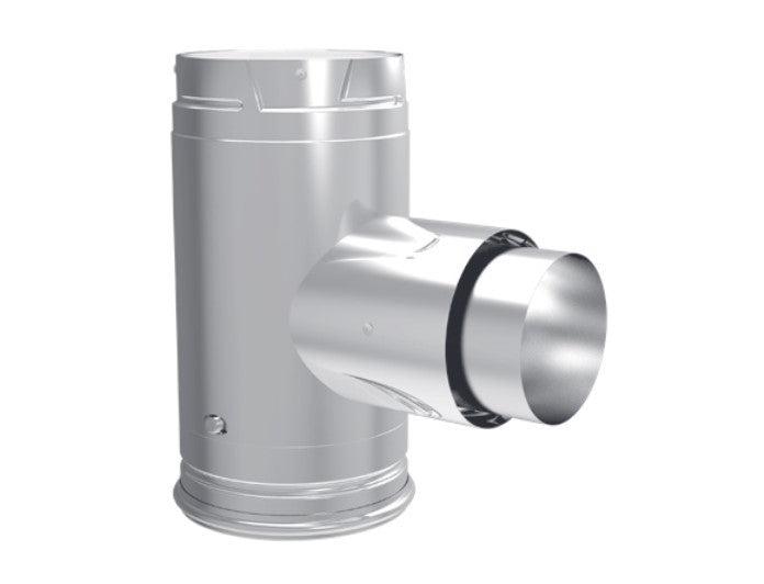 Majestic PelletVent Pro 3" - 4" Increaser Adapter Tee With Clean-Out Tee Cap