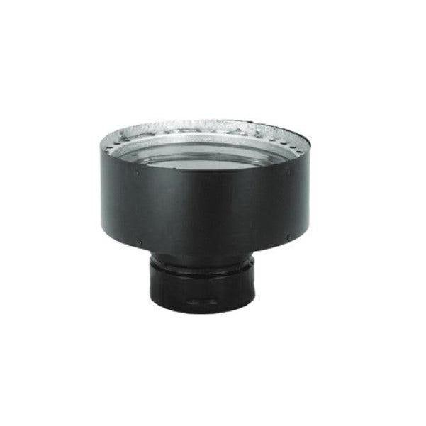 Majestic PelletVent Pro 3" - 6" Black Chimney Adapter